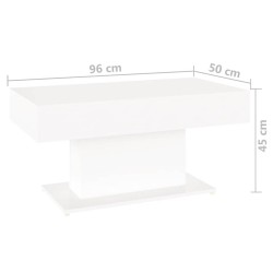 Table basse blanc 96x50x45 cm bois d'ingénierie 581731581731