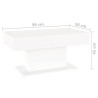 Table basse blanc 96x50x45 cm bois d'ingénierie 581731581731