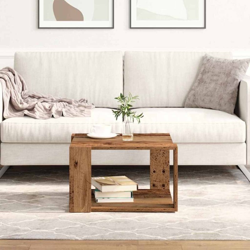 Table basse Bois Ancien 51,5 x 51,5 x 30 cm Bois d'ingénierie 581734581734
