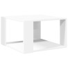 Table basse blanche 51,5 x 51,5 x 30 cm Bois d'ingénierie 581737581737