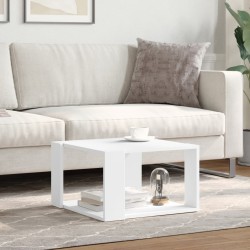 Table basse blanche 51,5 x 51,5 x 30 cm Bois d'ingénierie 581737581737