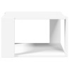 Table basse blanche 51,5 x 51,5 x 30 cm Bois d'ingénierie 581737581737