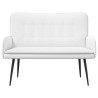 Sofa 2 places Blanc 115 x 61 x 87 cm Tissu 581738581738