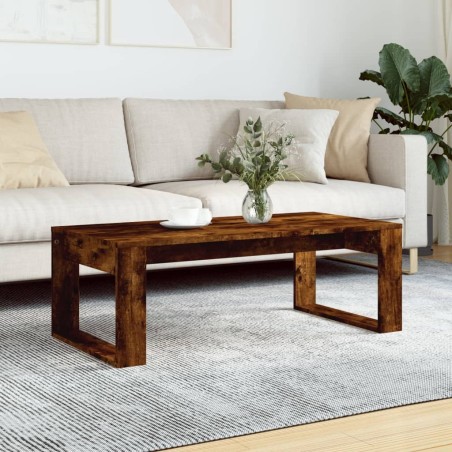 Table basse chêne fumé 102x50x35 cm bois d'ingénierie 581739581739