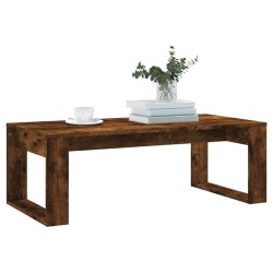 Table basse chêne fumé 102x50x35 cm bois d'ingénierie 581739581739