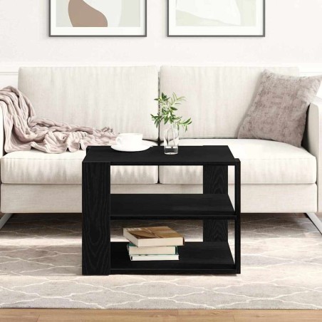 Table basse Chêne Noir 58 x 58 x 40 cm Bois d’ingénierie 581742581742