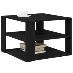 Table basse Chêne Noir 58 x 58 x 40 cm Bois d’ingénierie 581742581742