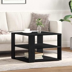Table basse Chêne Noir 58 x 58 x 40 cm Bois d’ingénierie 581742581742