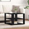 Table basse Chêne Noir 58 x 58 x 40 cm Bois d’ingénierie 581742581742