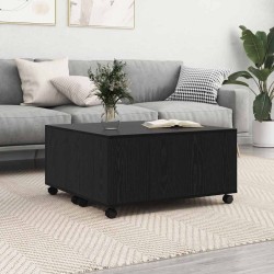 Table basse Chêne noir 75 x 75 x 38 cm Bois d'ingénierie 581745581745