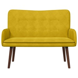 Sofa 2 places Jaune 115 x 61 x 87 cm Velours (V) 581746581746