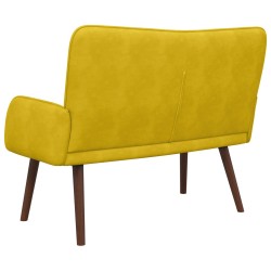 Sofa 2 places Jaune 115 x 61 x 87 cm Velours (V) 581746581746