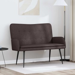Sofa 2 places Marron foncé 115 x 61 x 87 cm Tissu 581747581747