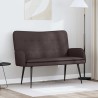 Sofa 2 places Marron foncé 115 x 61 x 87 cm Tissu 581747581747