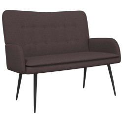 Sofa 2 places Marron foncé 115 x 61 x 87 cm Tissu 581747581747