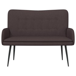 Sofa 2 places Marron foncé 115 x 61 x 87 cm Tissu 581747581747