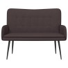 Sofa 2 places Marron foncé 115 x 61 x 87 cm Tissu 581747581747