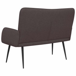 Sofa 2 places Marron foncé 115 x 61 x 87 cm Tissu 581747581747