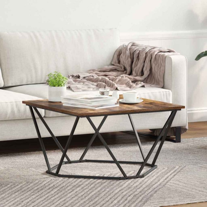 Table basse Chêne fumé 80 x 80 x 45 cm 581748581748