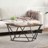 Table basse Chêne fumé 80 x 80 x 45 cm 581748581748