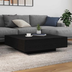Table basse Chêne noir 100 x 100 x 31 cm Bois d'ingénierie 581752581752