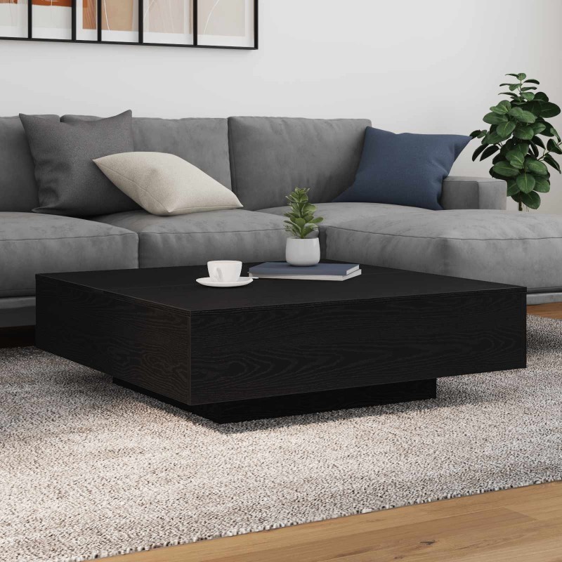 Table basse Chêne noir 100 x 100 x 31 cm Bois d'ingénierie 581752581752