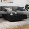 Table basse Chêne noir 100 x 100 x 31 cm Bois d'ingénierie 581752581752