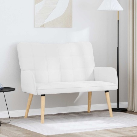 Sofa 2 places Blanc 115 x 61 x 87 cm Tissu 581755581755
