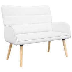 Sofa 2 places Blanc 115 x 61 x 87 cm Tissu 581755581755