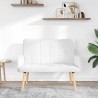 Sofa 2 places Blanc 115 x 61 x 87 cm Tissu 581755581755