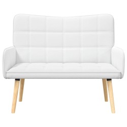 Sofa 2 places Blanc 115 x 61 x 87 cm Tissu 581755581755