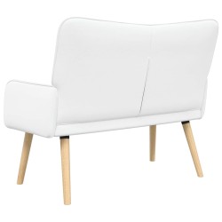 Sofa 2 places Blanc 115 x 61 x 87 cm Tissu 581755581755