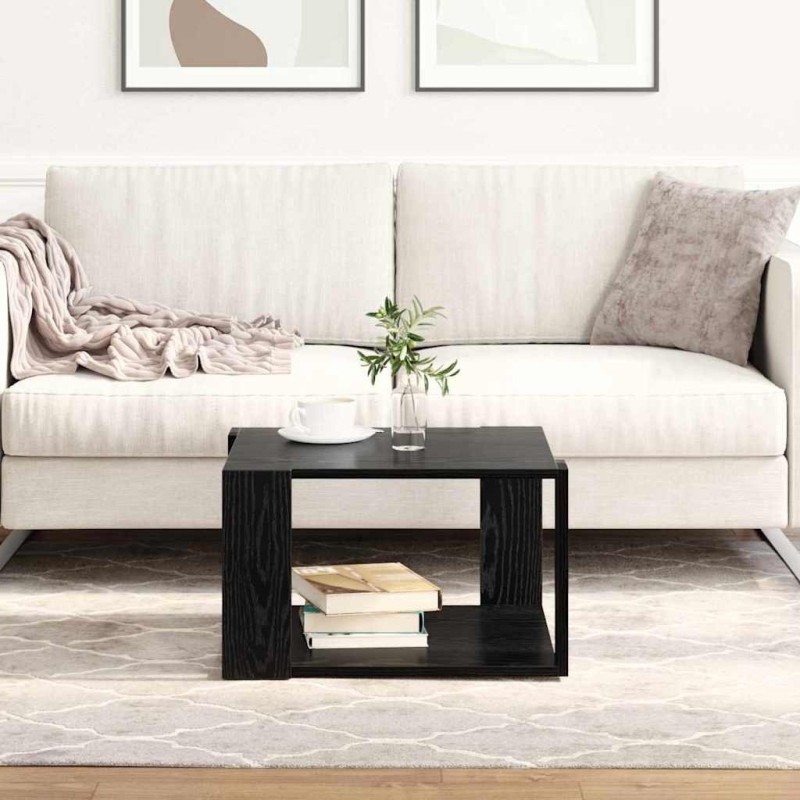 Table basse Chêne noir 51,5 x 51,5 x 30 cm Bois d'ingénierie 581756581756