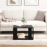 Table basse Chêne noir 51,5 x 51,5 x 30 cm Bois d'ingénierie 581756581756