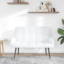 Sofa 2 places Blanc 115 x 61 x 87 cm Tissu 581757581757