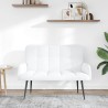 Sofa 2 places Blanc 115 x 61 x 87 cm Tissu 581757581757