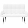 Sofa 2 places Blanc 115 x 61 x 87 cm Tissu 581757581757