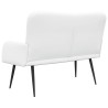 Sofa 2 places Blanc 115 x 61 x 87 cm Tissu 581757581757