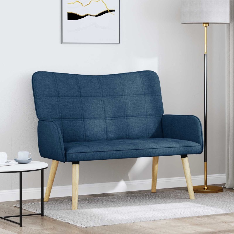 Sofa 2 places Bleu 115 x 61 x 87 cm Tissu 581758581758
