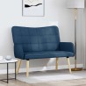 Sofa 2 places Bleu 115 x 61 x 87 cm Tissu 581758581758