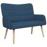Sofa 2 places Bleu 115 x 61 x 87 cm Tissu 581758581758