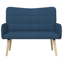 Sofa 2 places Bleu 115 x 61 x 87 cm Tissu 581758581758