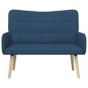 Sofa 2 places Bleu 115 x 61 x 87 cm Tissu 581758581758