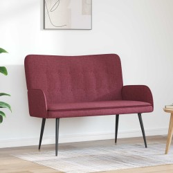 Sofa 2 places Bordeaux 115 x 61 x 87 cm Tissu 581759581759