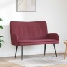 Sofa 2 places Bordeaux 115 x 61 x 87 cm Tissu 581759581759