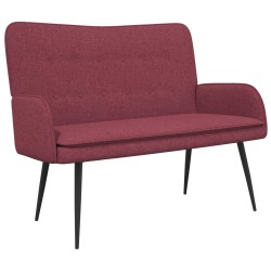 Sofa 2 places Bordeaux 115 x 61 x 87 cm Tissu 581759581759