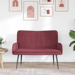 Sofa 2 places Bordeaux 115 x 61 x 87 cm Tissu 581759581759