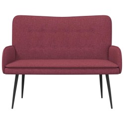 Sofa 2 places Bordeaux 115 x 61 x 87 cm Tissu 581759581759