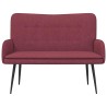 Sofa 2 places Bordeaux 115 x 61 x 87 cm Tissu 581759581759