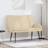 Sofa 2 places Crème 115 x 61 x 87 cm Tissu 581760581760
